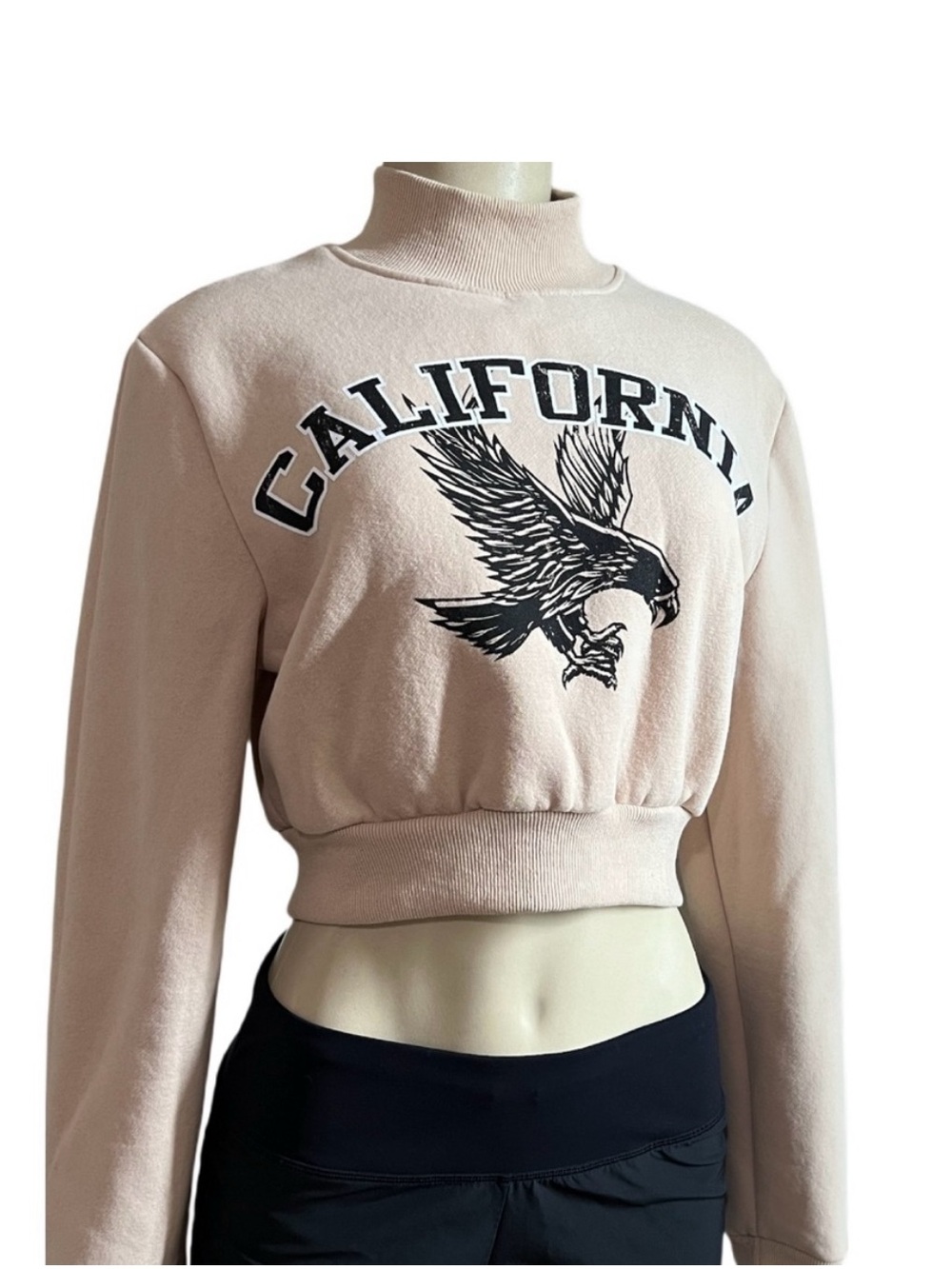 Adika “California” Cropped Mock Neck Sweatshirt – Women’s Small